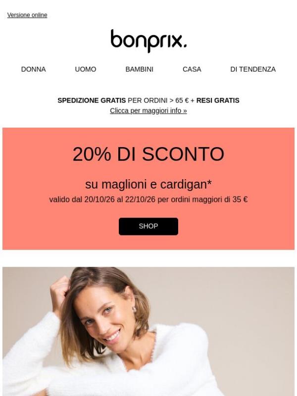 20% di sconto in regalo per te 🎁