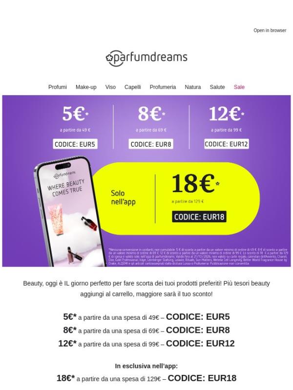 Risparmia fino a 18 €* con il codice ...
