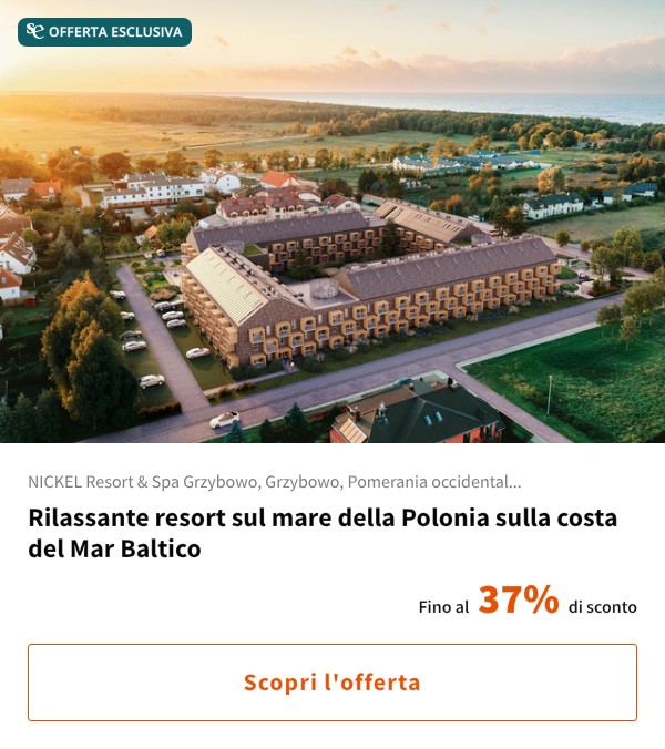 Rilassante resort sul mare della Polonia sulla costa del Mar Baltico