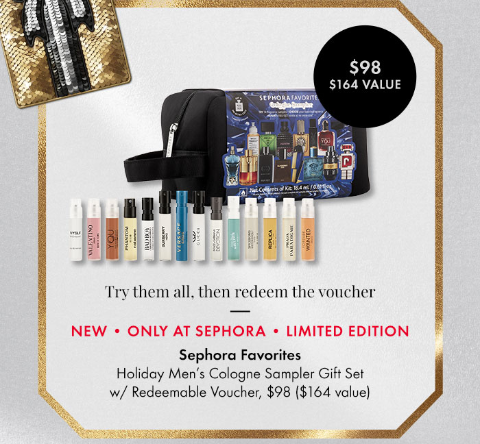 Sephora Favorites Holiday Men's Cologne Sampler Gift Set w/ Redeemable Voucher