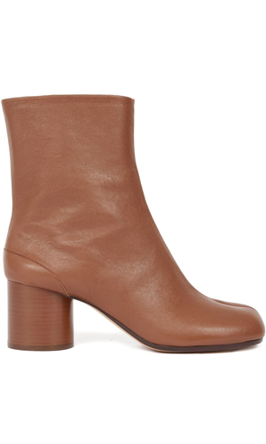 Tabi leather ankle boots