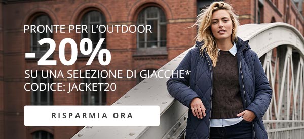 -20% su giacche selezionate