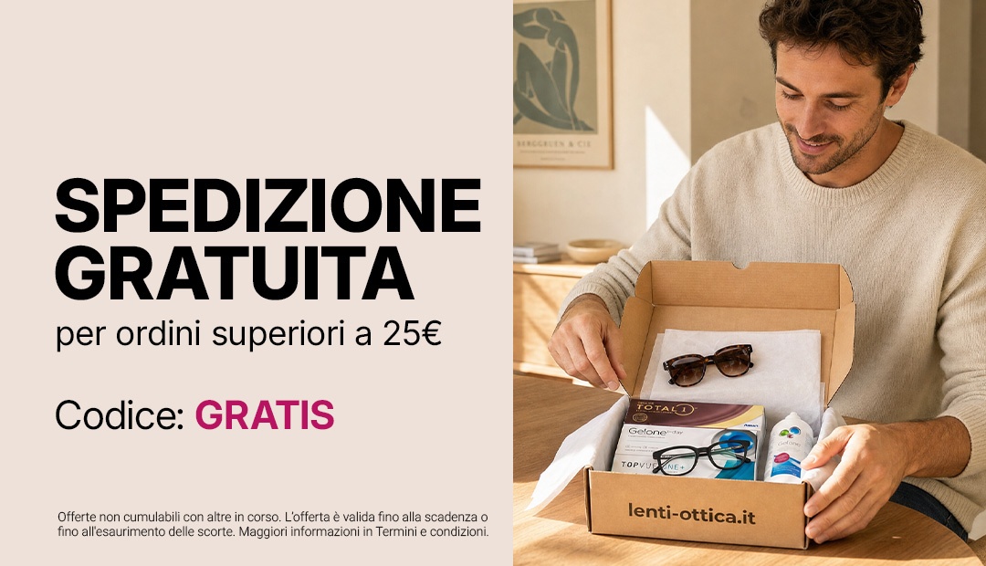 Spedizione gratuita per ordini superiori a 25€. Codice: GRATIS