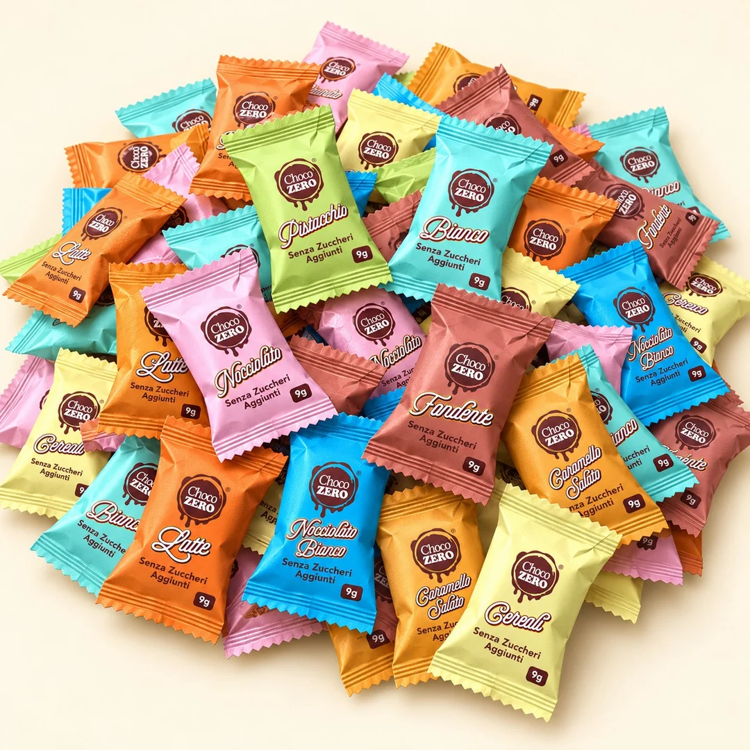 50 cioccolatini Choco Zero, 8 gusti