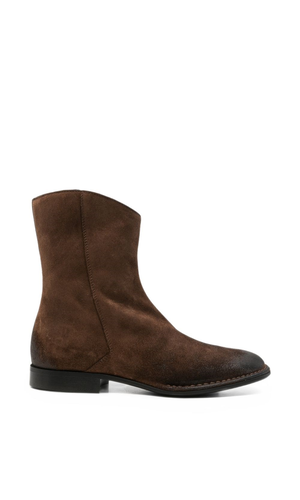 Leather ankle boots
