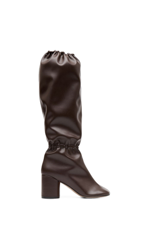 Anatomic faux-leather boots