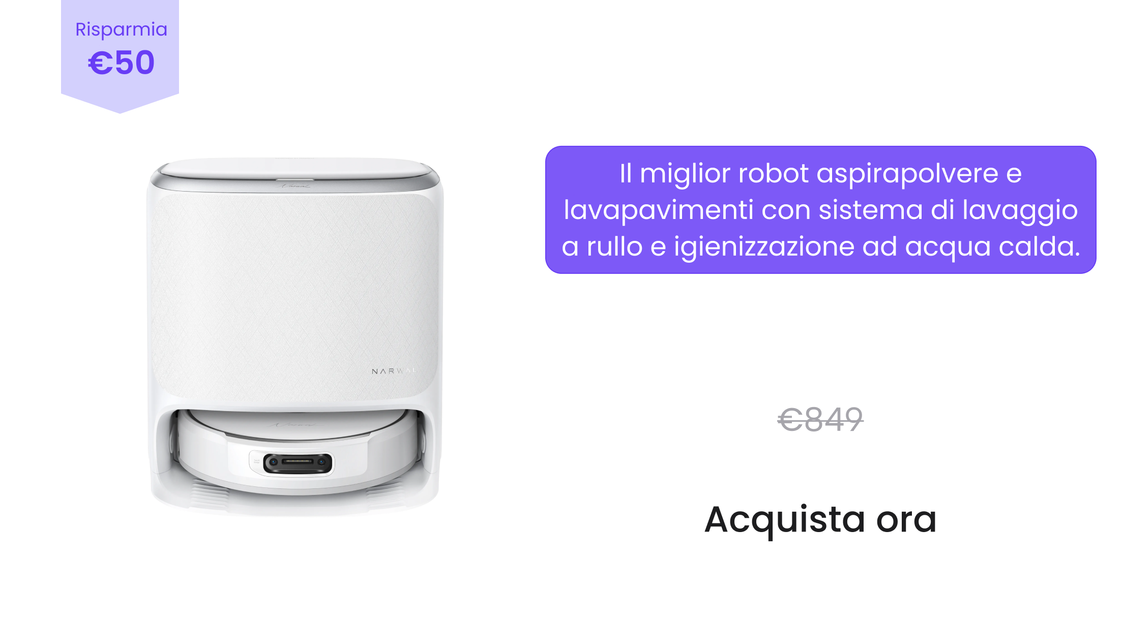 NARWAL Freo 20 robot aspirapolvere e lavapavimenti  