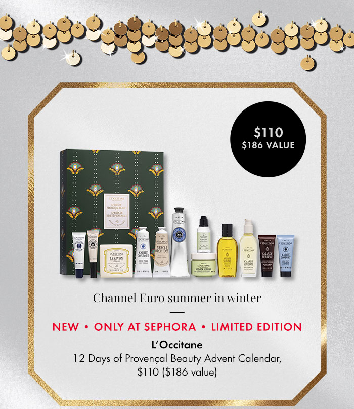 L'Occitane 12 Days of Provençal Beauty Advent Calendar