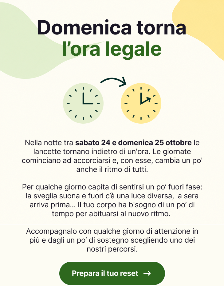 Domenica torna l'ora legale