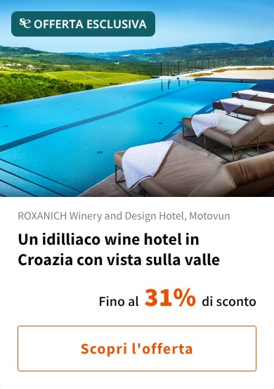 Un idilliaco wine hotel in Croazia con vista sulla valle