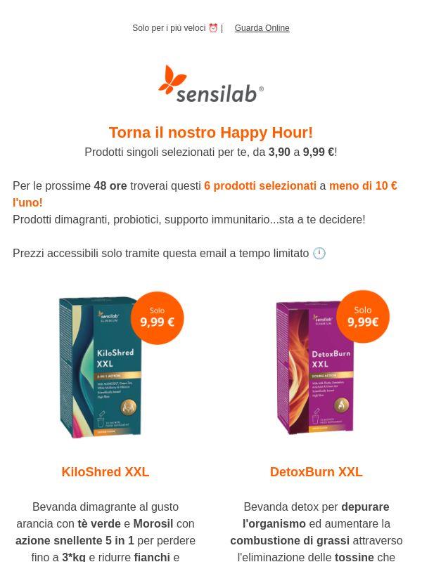 📣HAPPY HOUR: Prezzi FINO A 9,99 €