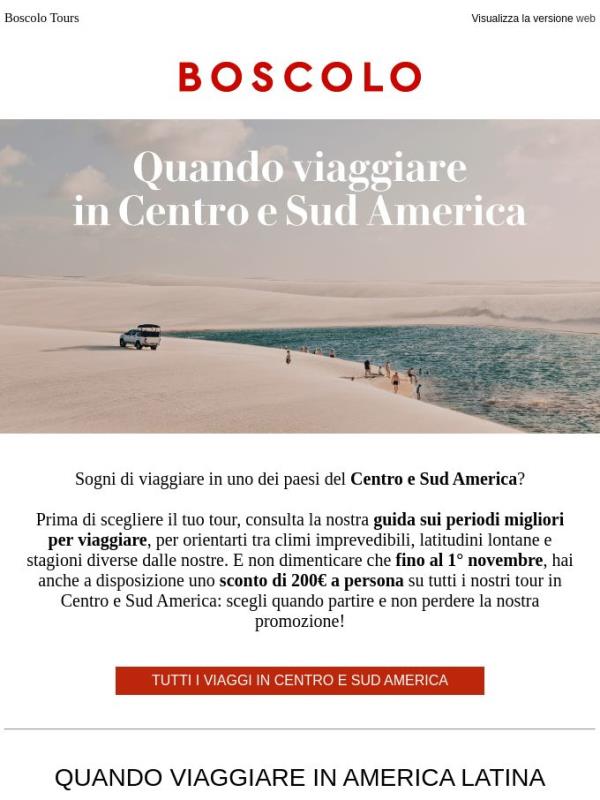Quando viaggiare in Sud America: la nostra guida