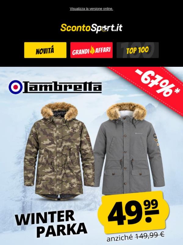 🤩 Parka invernale Lambretta solo a 49,99 € invece di 149,99 €!