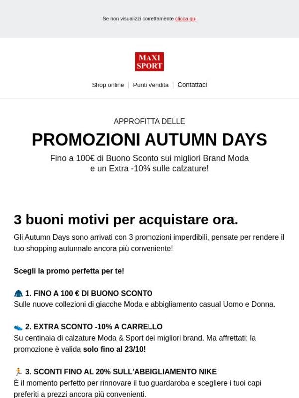 🤩 Sono iniziati gli Autumn Days 💥
