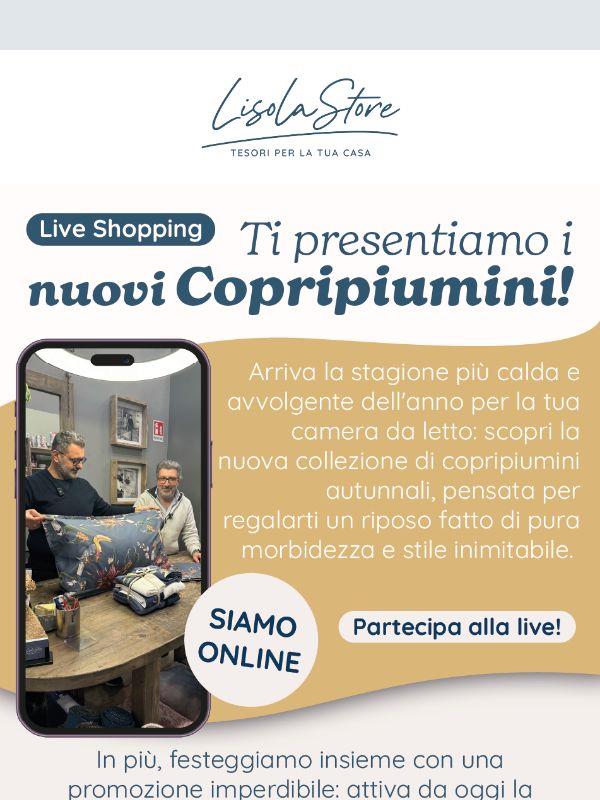LIVE🔴 Scopri in diretta con noi i nuovi copripiumini per l'autunno