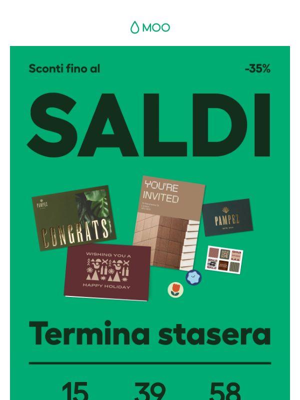 📣 Ultima chiamata per risparmiare fino al 35% sui prodotti stampati 📣