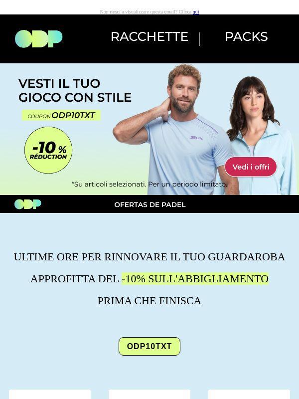 ⏰ Il tuo -10% sta per salutarci