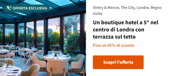 Un boutique hotel a 5* nel centro di Londra con terrazza sul tetto