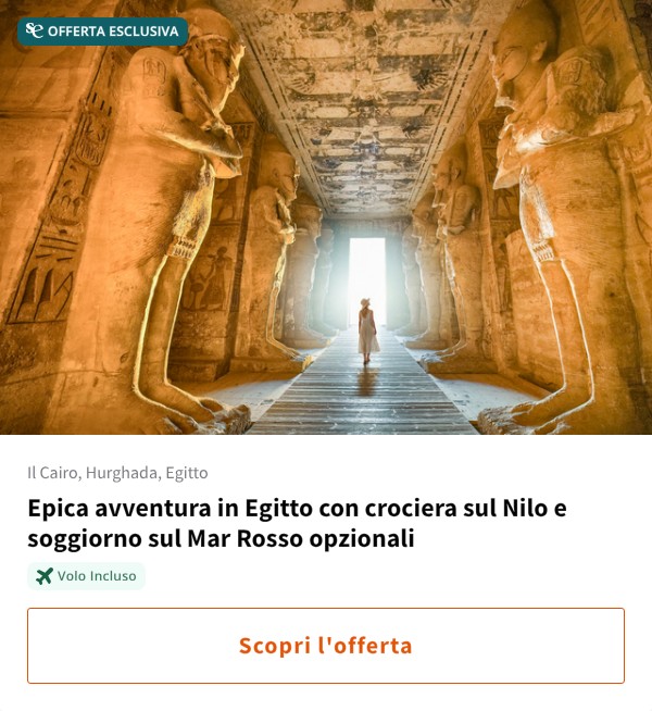 Epica avventura in Egitto con crociera sul Nilo e soggiorno sul Mar Rosso opzionali