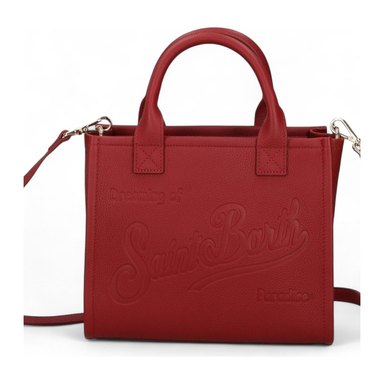 Mc2 Saint Barth — Vanity Bag Midi in Pelle con Tracolla Removibile