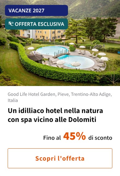 Un idilliaco hotel nella natura con spa vicino alle Dolomiti
