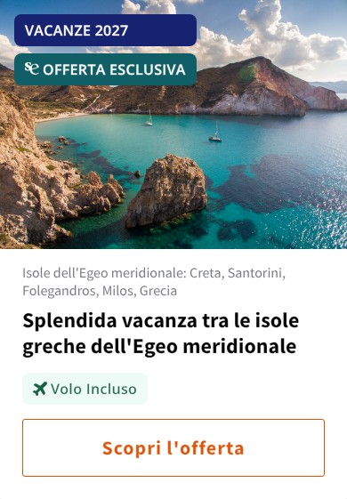 Splendida vacanza tra le isole greche dell'Egeo meridionale