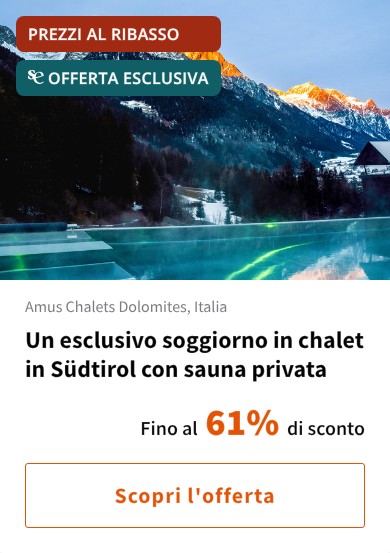 Un esclusivo soggiorno in chalet in Südtirol con sauna privata