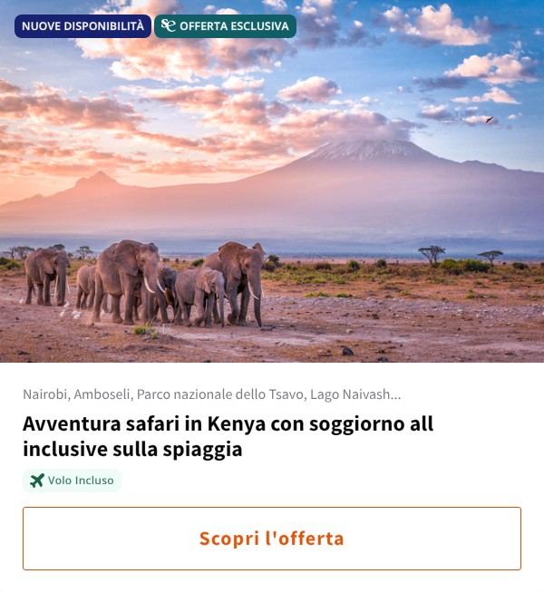 Avventura safari in Kenya con soggiorno all inclusive sulla spiaggia