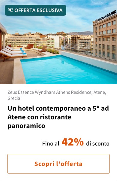 Un hotel contemporaneo a 5* ad Atene con ristorante panoramico
