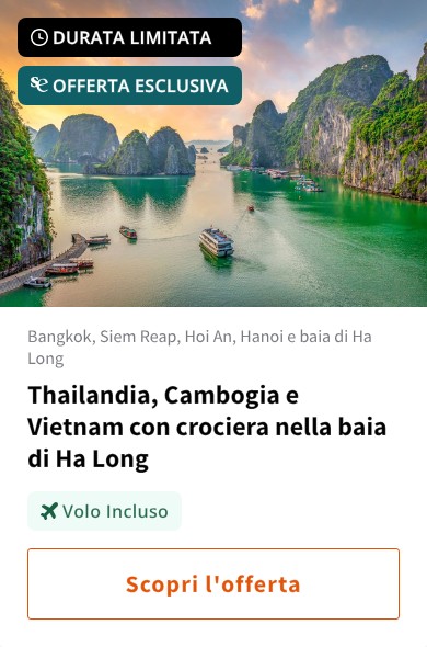 Thailandia, Cambogia e Vietnam con crociera nella baia di Ha Long