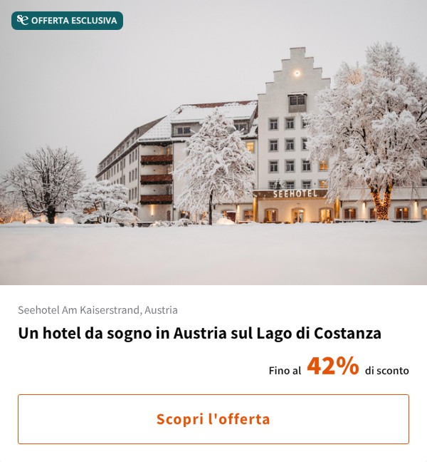 Un hotel da sogno in Austria sul Lago di Costanza