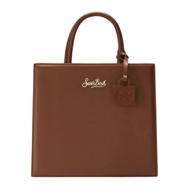 Mc2 Saint Barth — Shop Bag Midi in Pelle con Tracolla Removibile