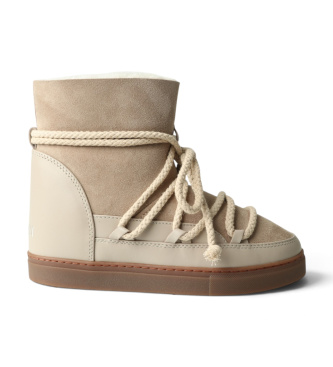 Stivali in Pelle Classic Wedge beige