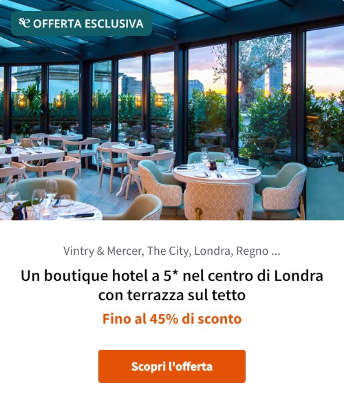 Un boutique hotel a 5* nel centro di Londra con terrazza sul tetto