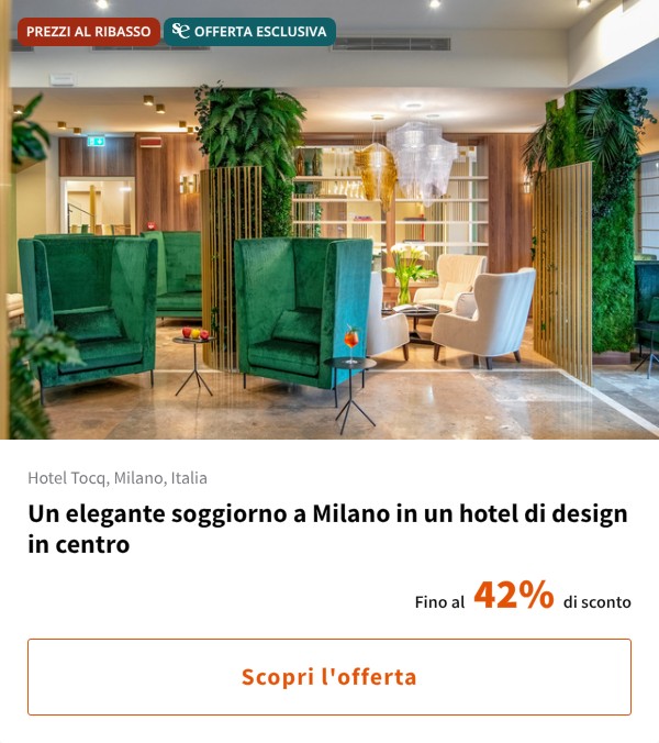 Un elegante soggiorno a Milano in un hotel di design in centro
