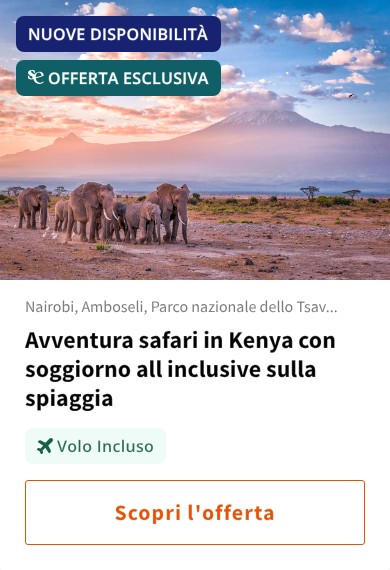 Avventura safari in Kenya con soggiorno all inclusive sulla spiaggia