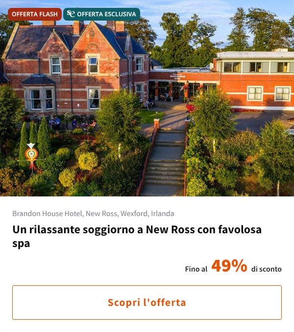 Un rilassante soggiorno a New Ross con favolosa spa