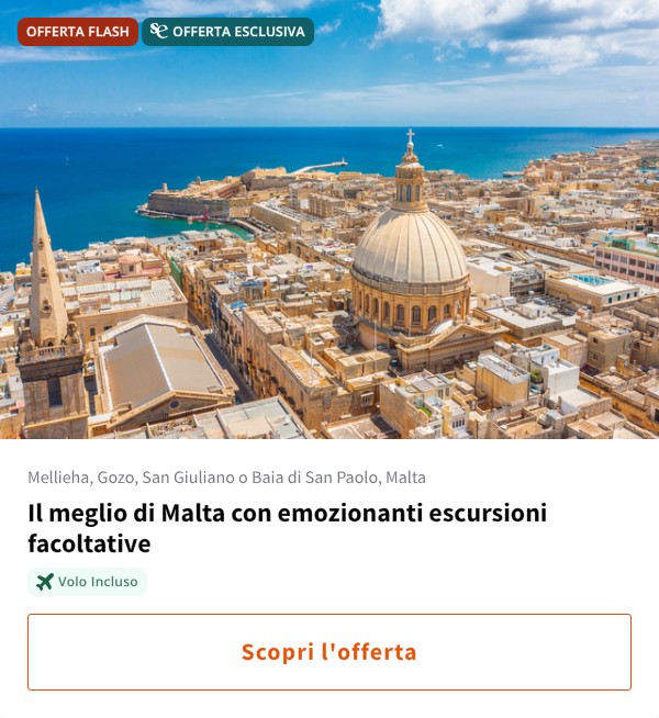 Il meglio di Malta con emozionanti escursioni facoltative