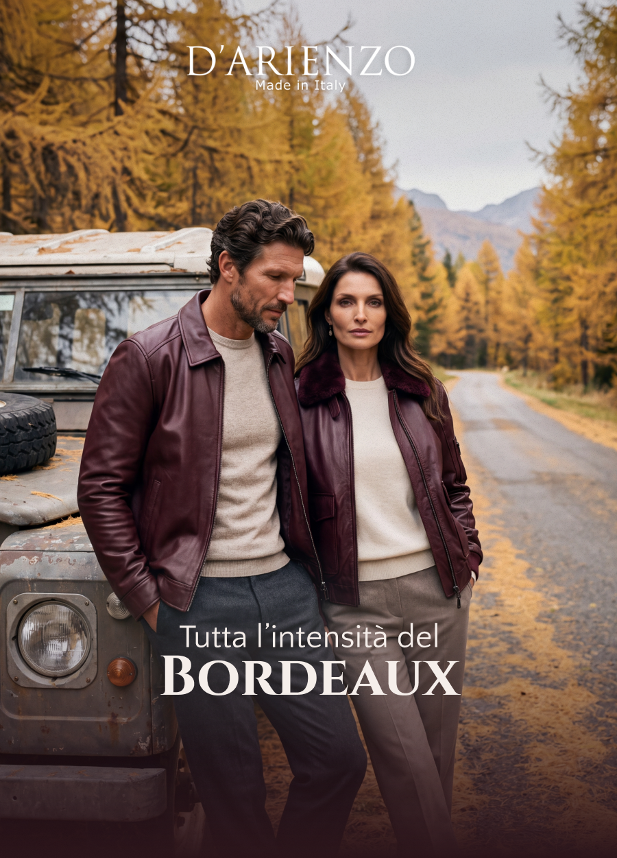 Tutta l’intensità del bordeaux. Zoe e Marlon Cam D’Arienzo.