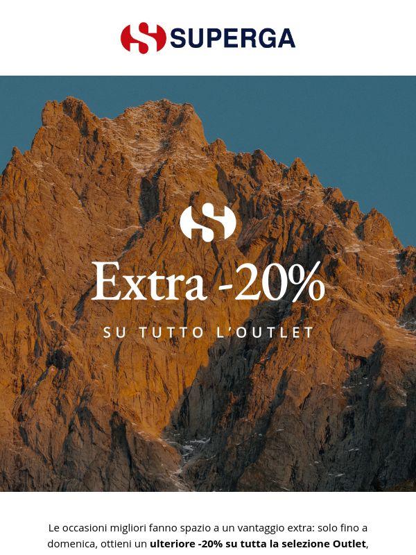 EXTRA -20% sull'Outlet