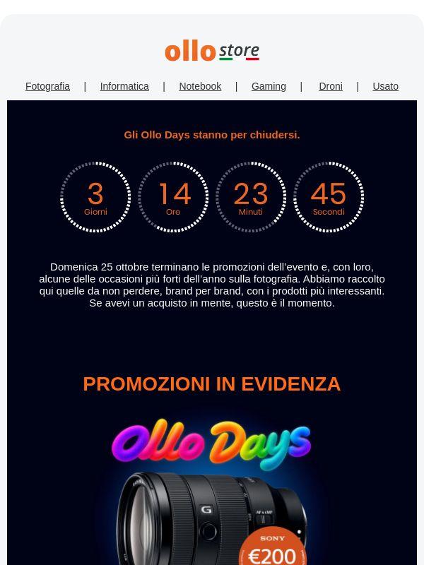 ⏰ Ultimi giorni di Ollo Days
