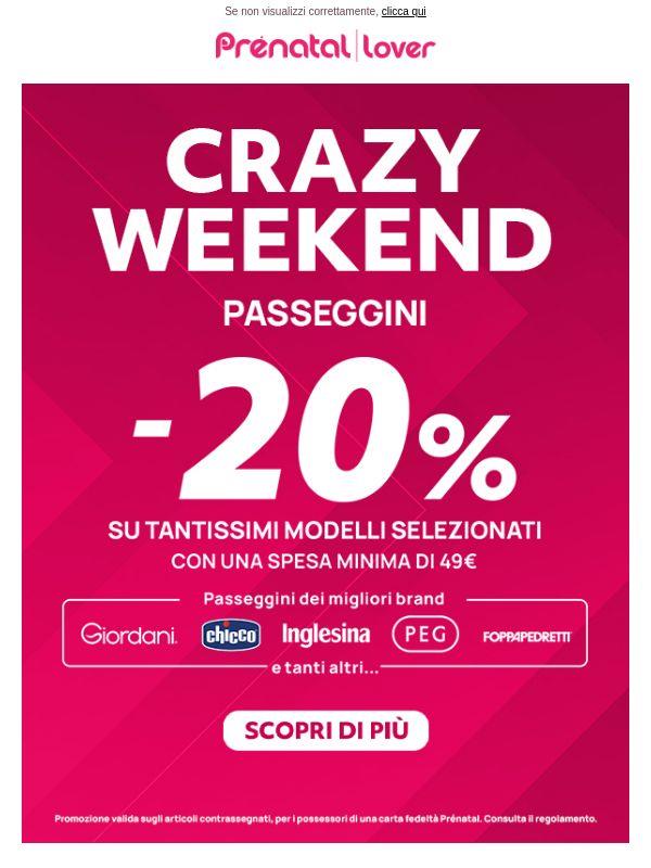 Solo per pochi giorni: -20% sui passeggini