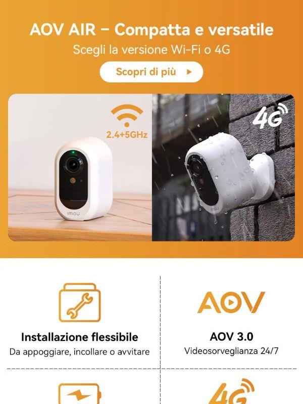 ✨️Posiziona, connetti, fatto! Wi-Fi o 4G, dentro e fuori.