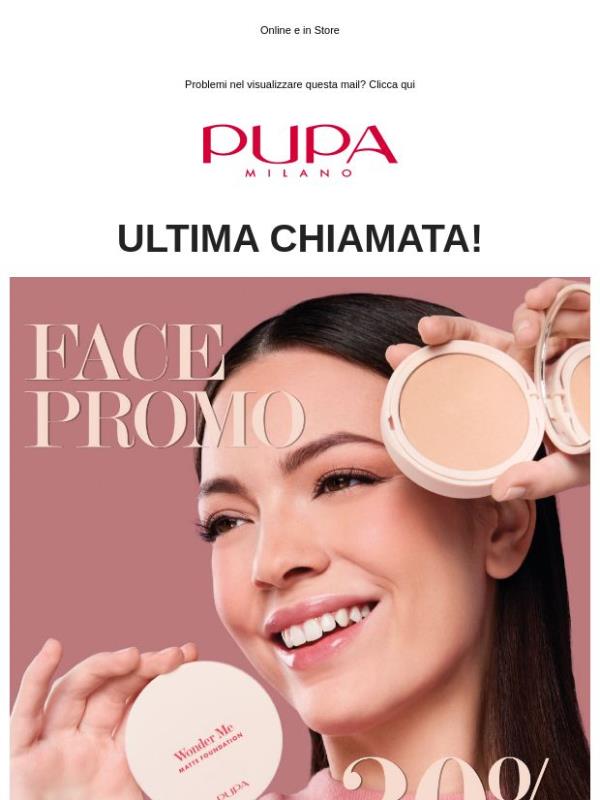 Ultima chiamata! -30% acquistando 2 prodotti viso