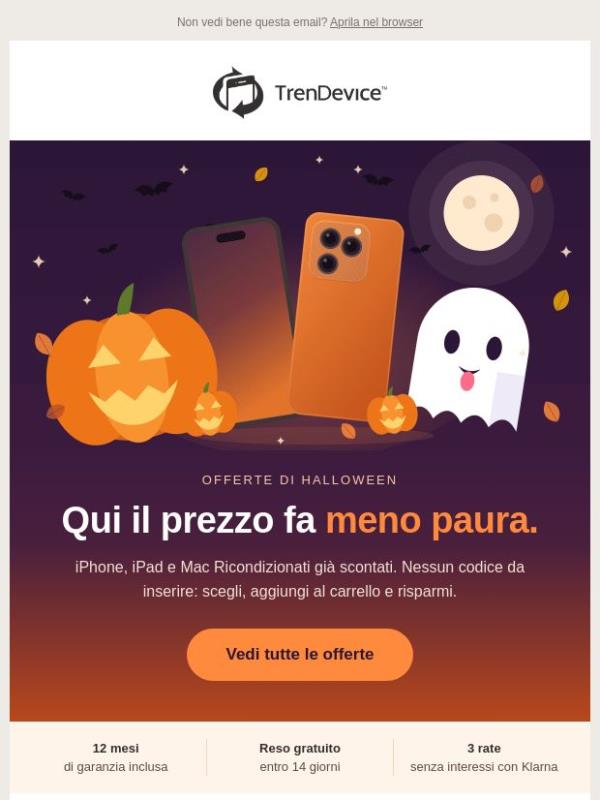 🎃 Sconti da Paura su iPhone, Mac e iPad