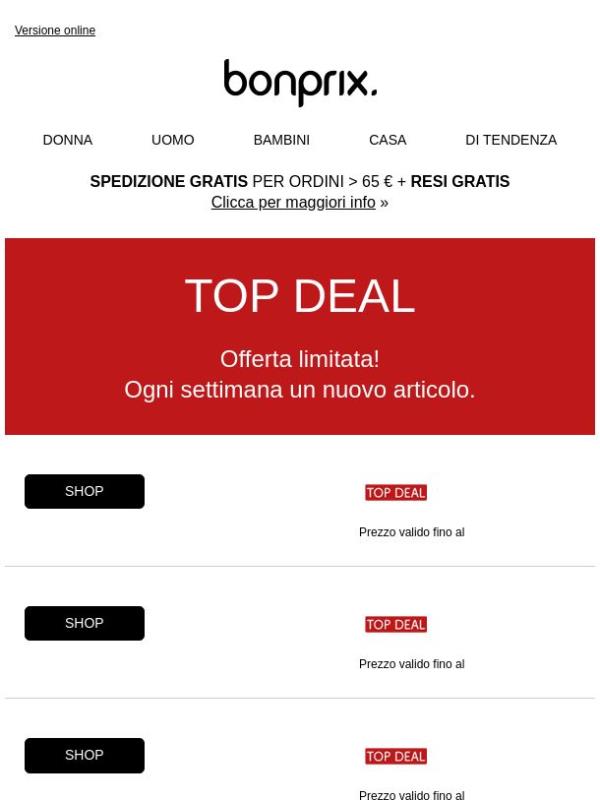 Il TOP DEAL della settimana