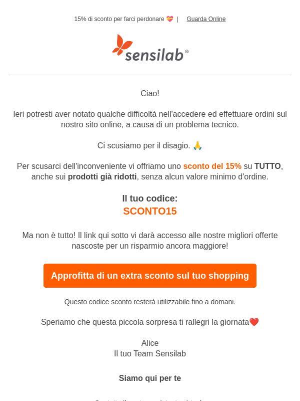 Ci scusiamo per il disagio🙏