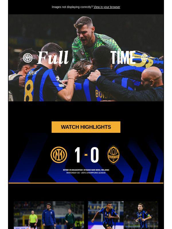 Match review, Inter-Shakhtar 1-0 | Prima vittoria in Champions League