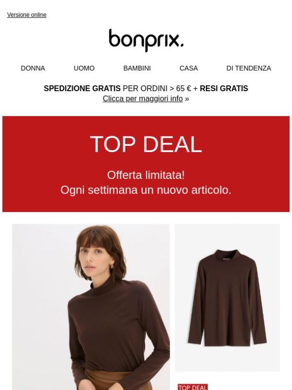 Il TOP DEAL della settimana