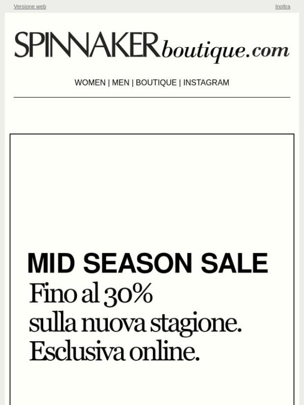 Mid Season Promo: Fino al 30% Off | Solo online.